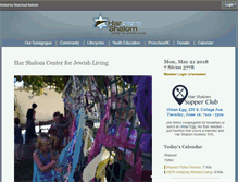 Tablet Screenshot of congregationharshalom.org